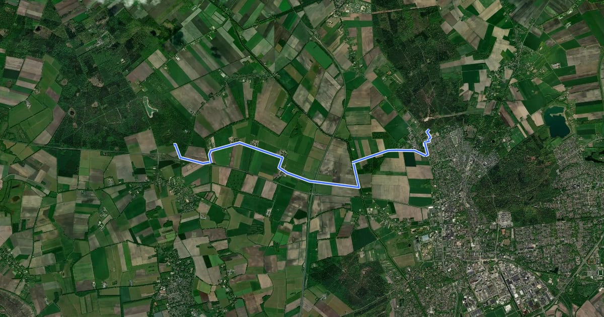 Маршрут MTB-Verbindingsroute Valtherbos-Sleen на спутниковом снимке