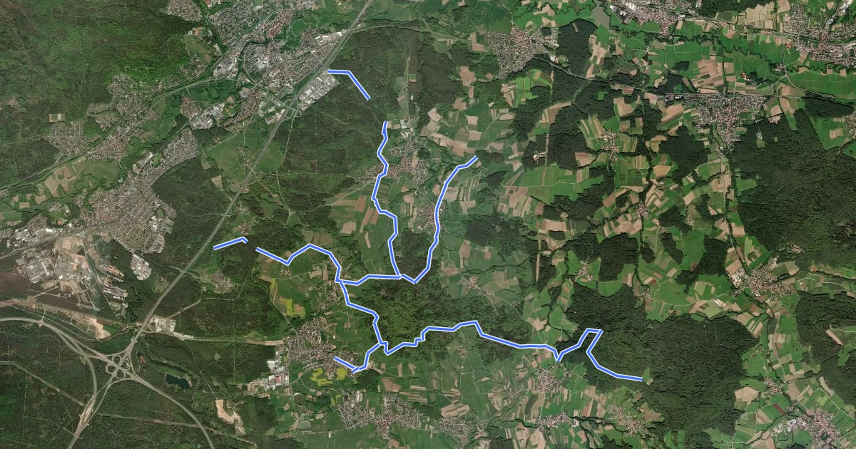 Маршрут mtb Verbindung Moritzberg на спутниковом снимке
