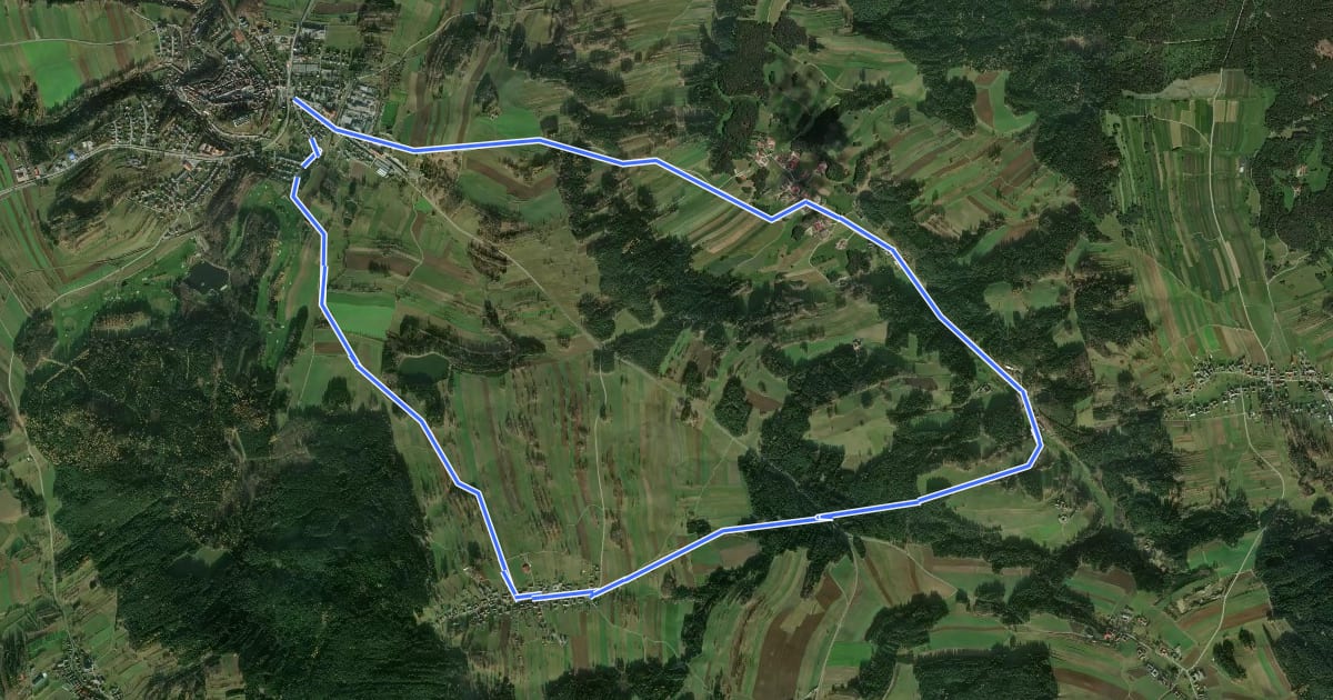 Маршрут MTB Weidenhöfen - Strecke на спутниковом снимке