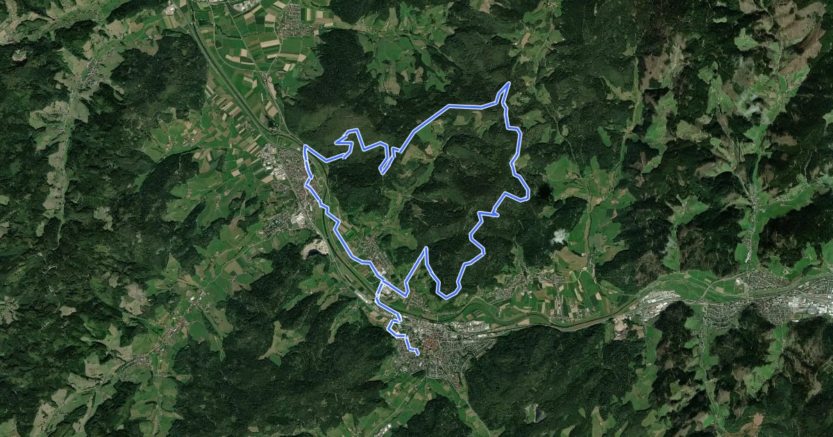 Маршрут MTB Welschbollenbach-Tour на спутниковом снимке