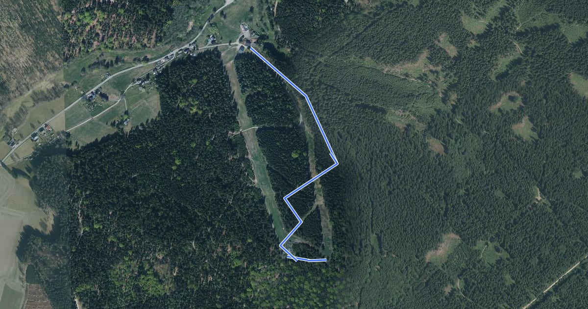 Маршрут MTB3 на спутниковом снимке