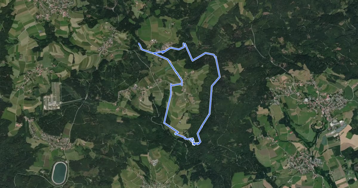 Маршрут MTPf Burgruinen Schleife на спутниковом снимке