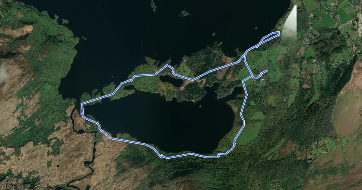 Маршрут Muckross Lake Walk на спутниковом снимке