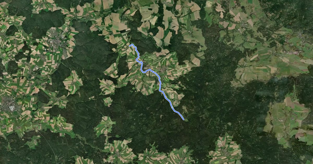 Маршрут Muglbach Weg на спутниковом снимке