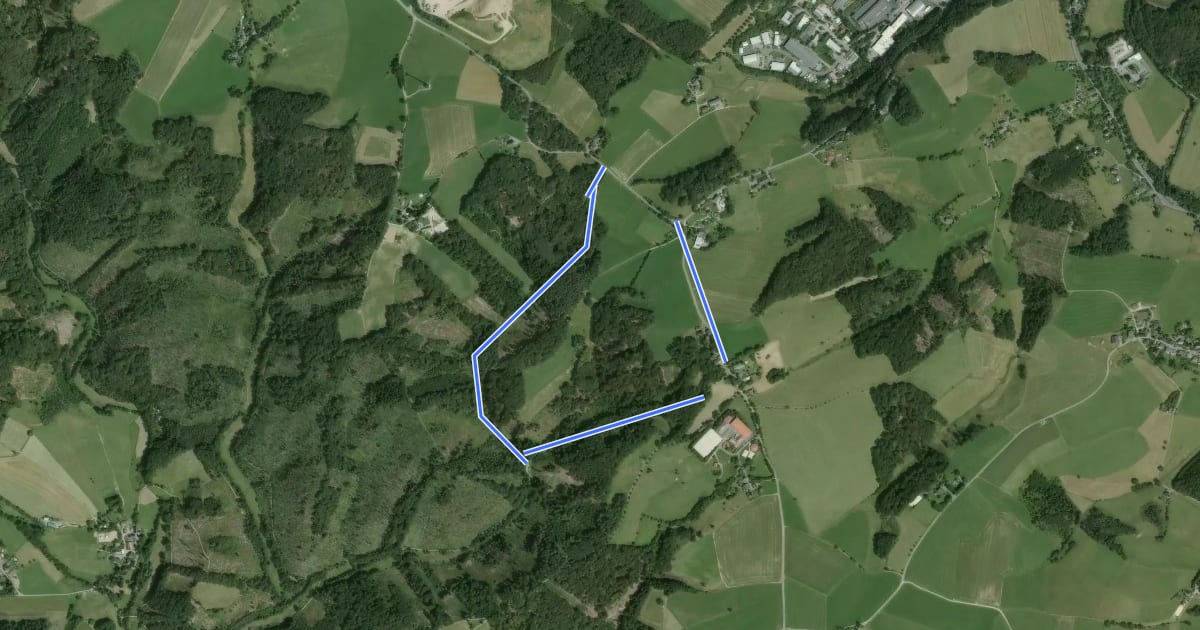 Маршрут Mul Rundweg A1 на спутниковом снимке