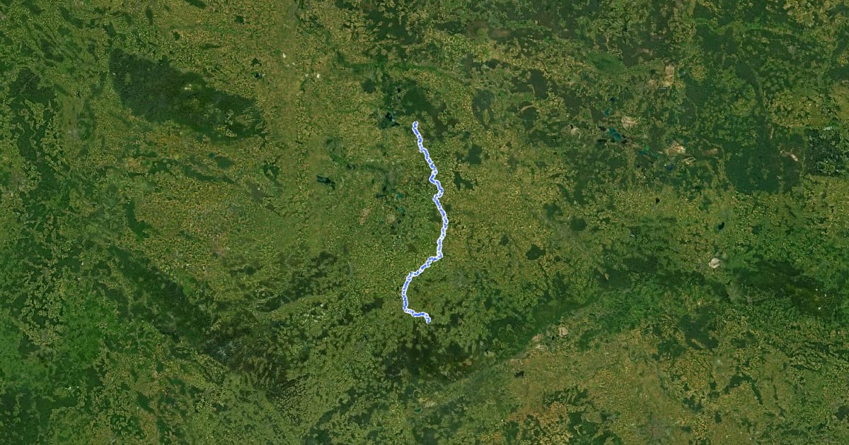 Маршрут Muldental-Wanderweg на спутниковом снимке