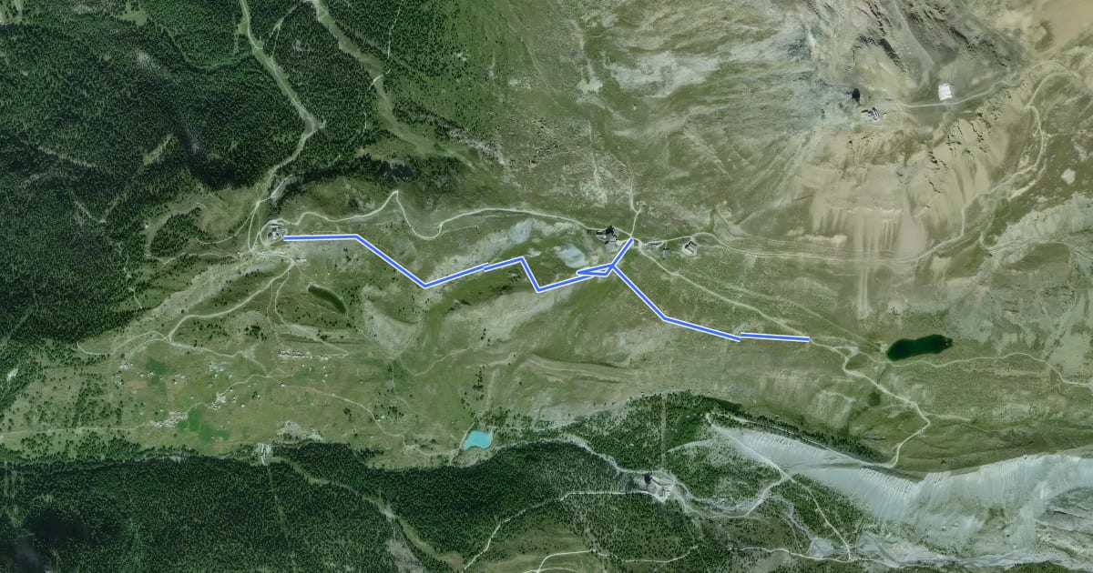 Маршрут Murmelweg на спутниковом снимке