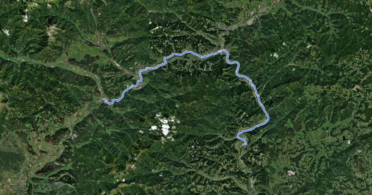 Маршрут Murradweg Abs. 3 (Sankt Michael in Obersteiermark - Frohnleiten) на спутниковом снимке
