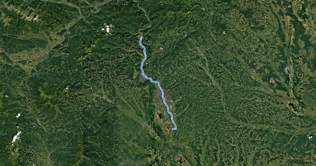 Маршрут Murradweg Abs. 4 Ostufer (Frohnleiten - Großsulz) на спутниковом снимке