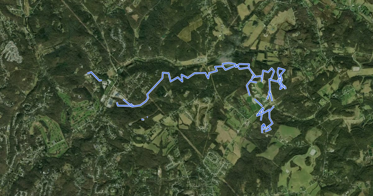 Маршрут Murrysville Community Hiking на спутниковом снимке