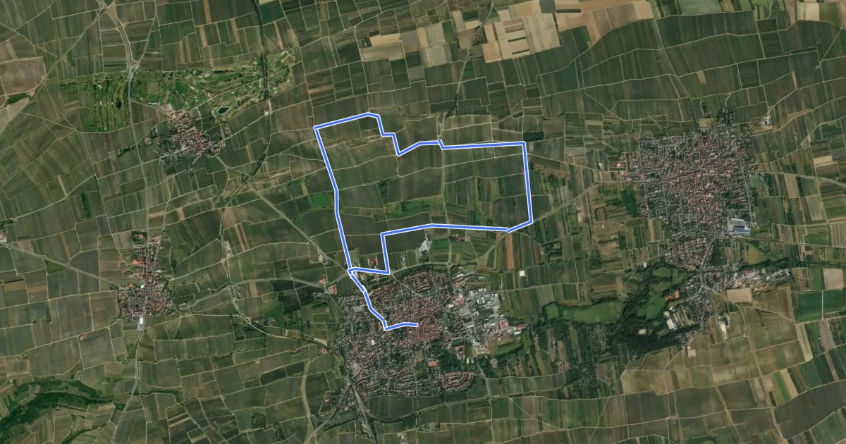 Маршрут Musikantenbuckelweg на спутниковом снимке
