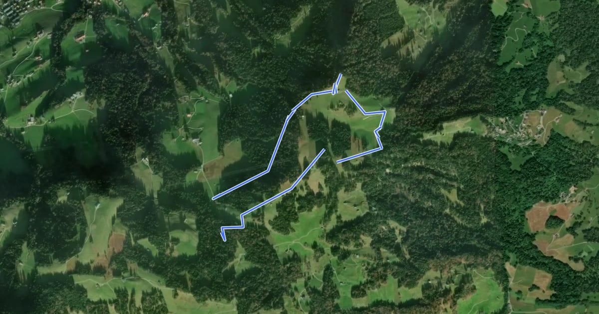 Маршрут Musikwanderweg am Brüggelekopf на спутниковом снимке