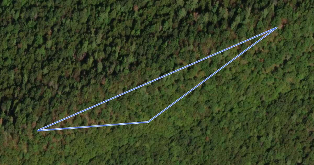 Маршрут Musser Gap - Huckleberry Loop на спутниковом снимке