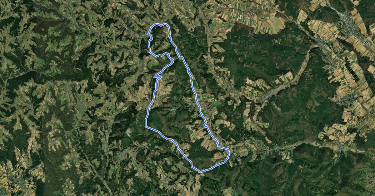 Маршрут NÖ-Burgenland-Strecke на спутниковом снимке