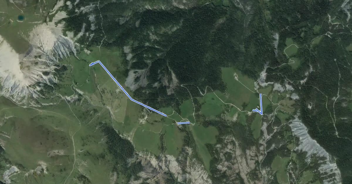 Маршрут Négron (par le col du Fanget) на спутниковом снимке