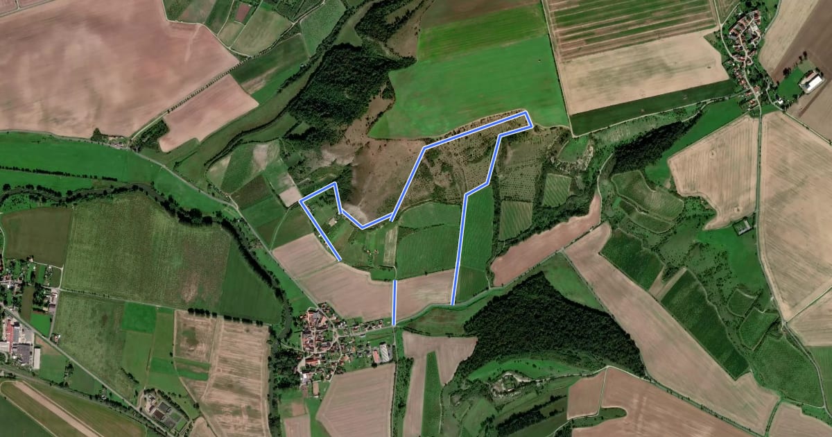 Маршрут Nüssenberg Rundweg на спутниковом снимке