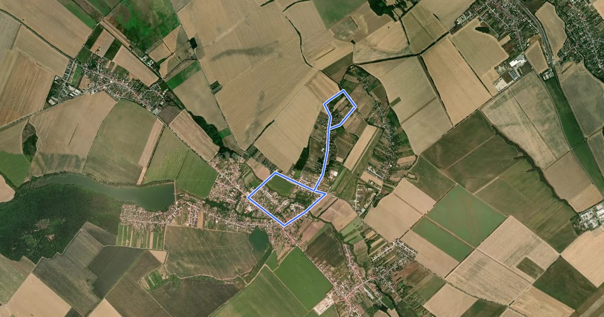 Маршрут Náučný chodník Chotárom Suchej nad Parnou на спутниковом снимке
