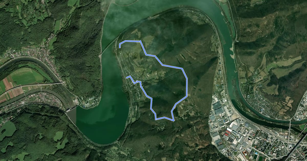 Маршрут Náučný chodník Milochov на спутниковом снимке