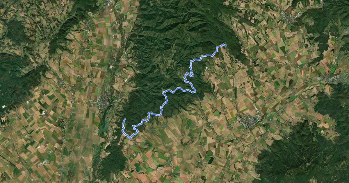 Маршрут Náučný chodník Považský Inovec на спутниковом снимке