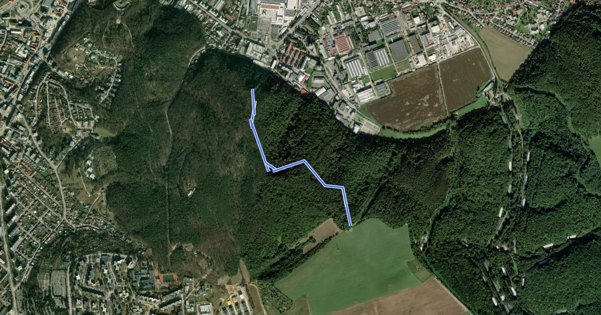 Маршрут Náučný chodník Sever на спутниковом снимке