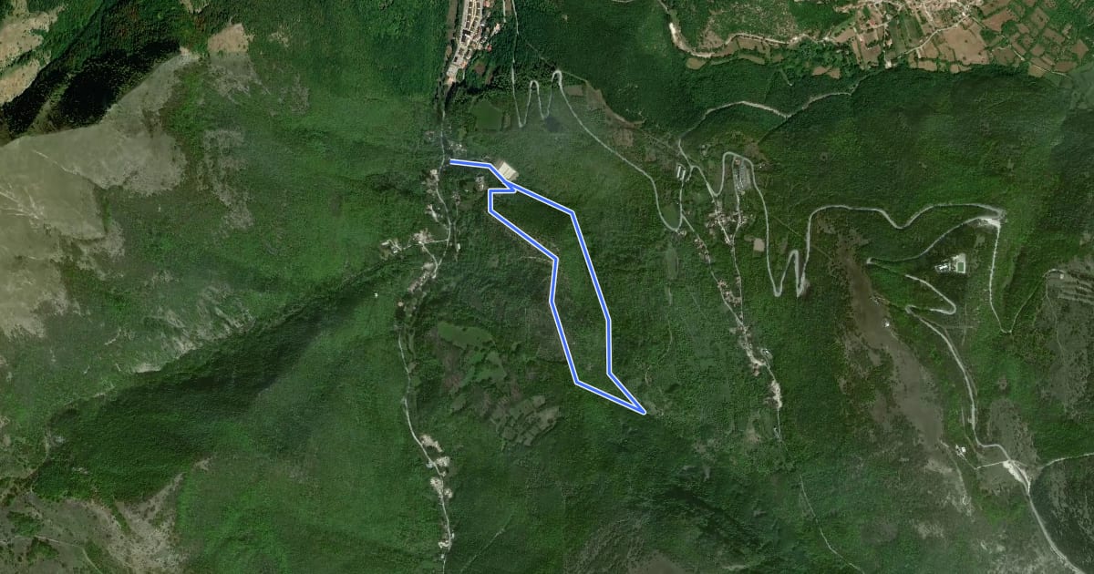Маршрут N11 на спутниковом снимке