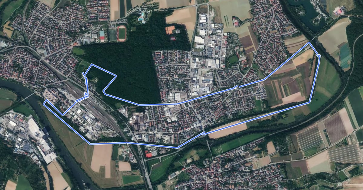 Маршрут N5a Salzwanderweg - Wandern auf den Spuren des weißen Goldes на спутниковом снимке