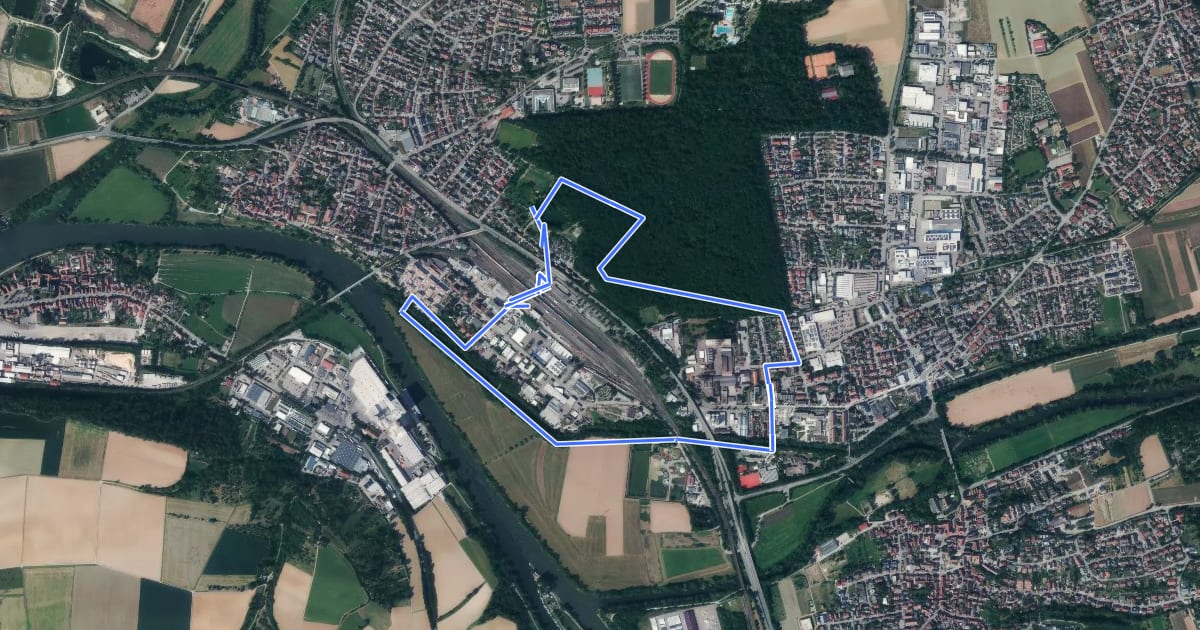 Маршрут N5b Salzwanderweg - Wandern auf den Spuren des weißen Goldes на спутниковом снимке