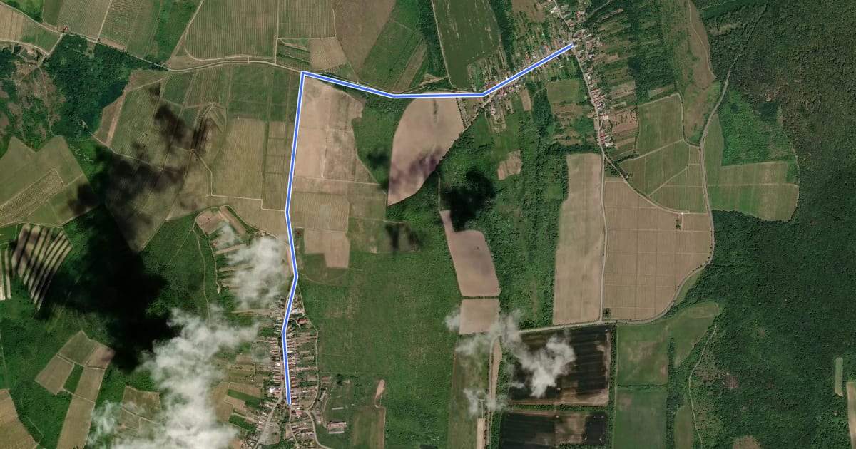 Маршрут N8703 на спутниковом снимке
