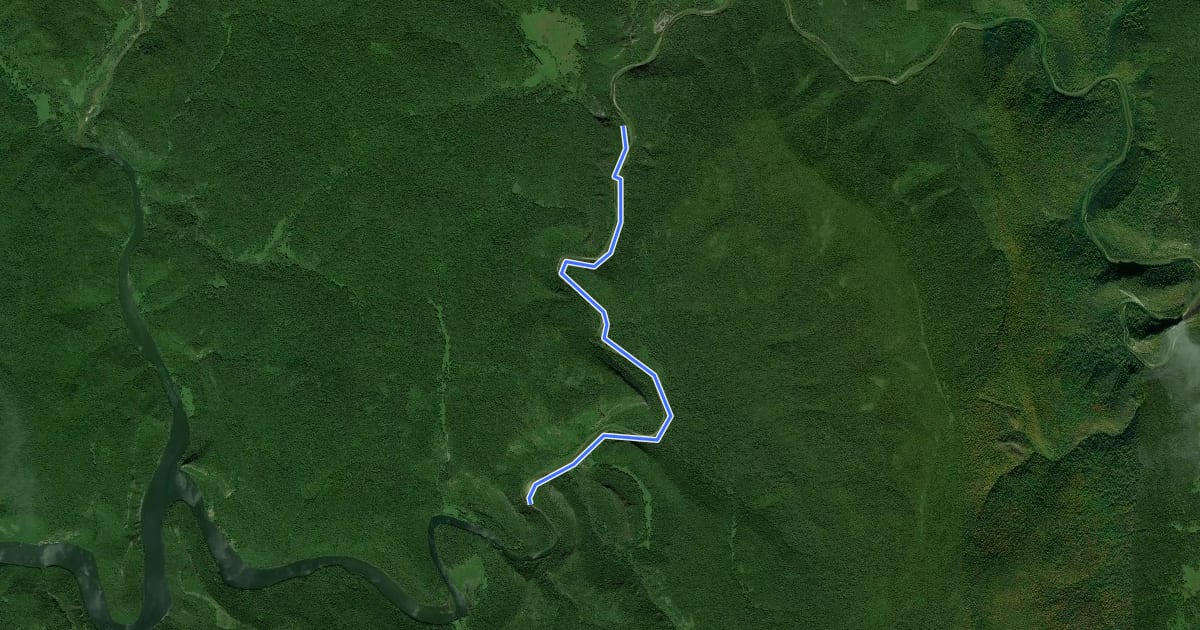 Маршрут На Куперлю на спутниковом снимке