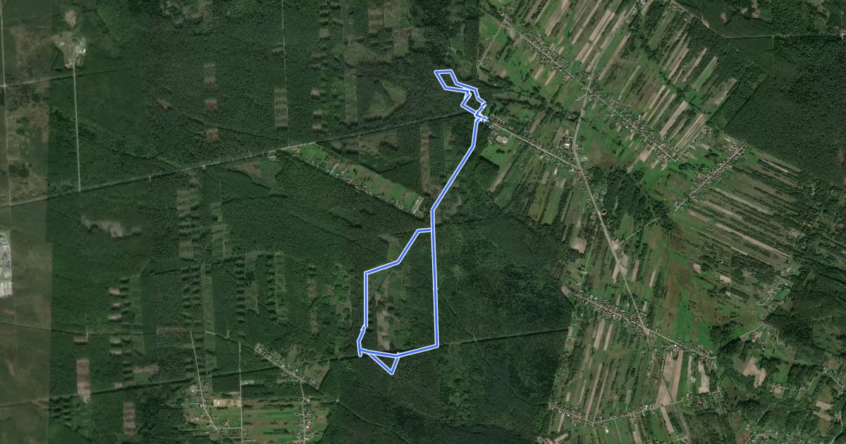 Маршрут Na skalnym szlaku (Czas w Las) на спутниковом снимке