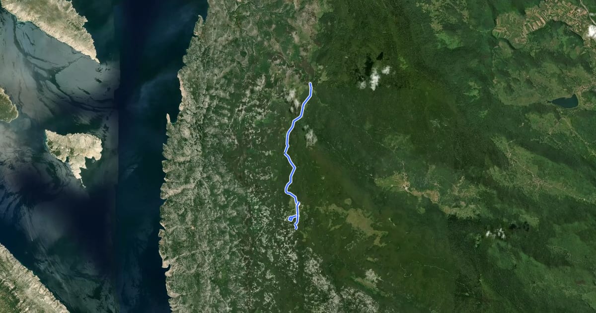 Маршрут Nacionalni park Sjeverni Velebit I - Zavižan на спутниковом снимке