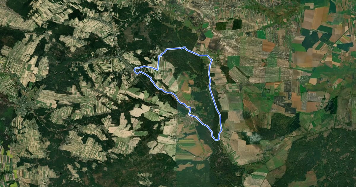 Маршрут Nad Sołokiją на спутниковом снимке