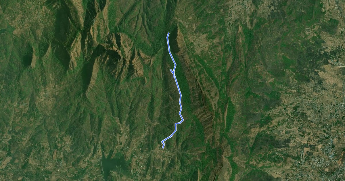 Маршрут Nakhind West 1 на спутниковом снимке