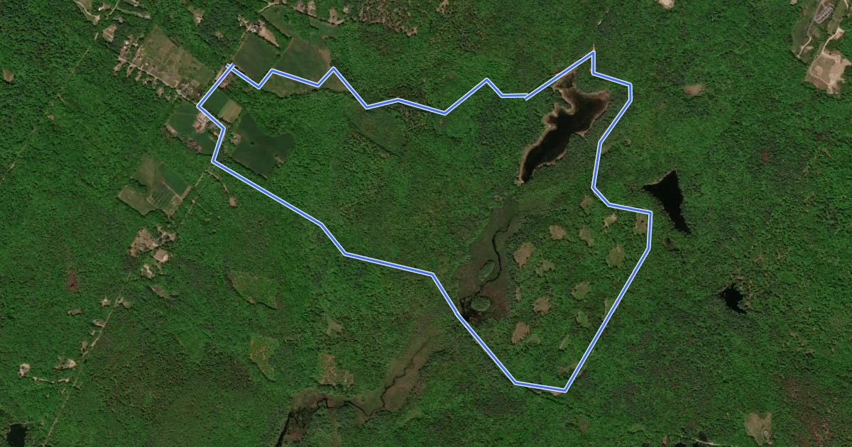 Маршрут NALMC Trail на спутниковом снимке