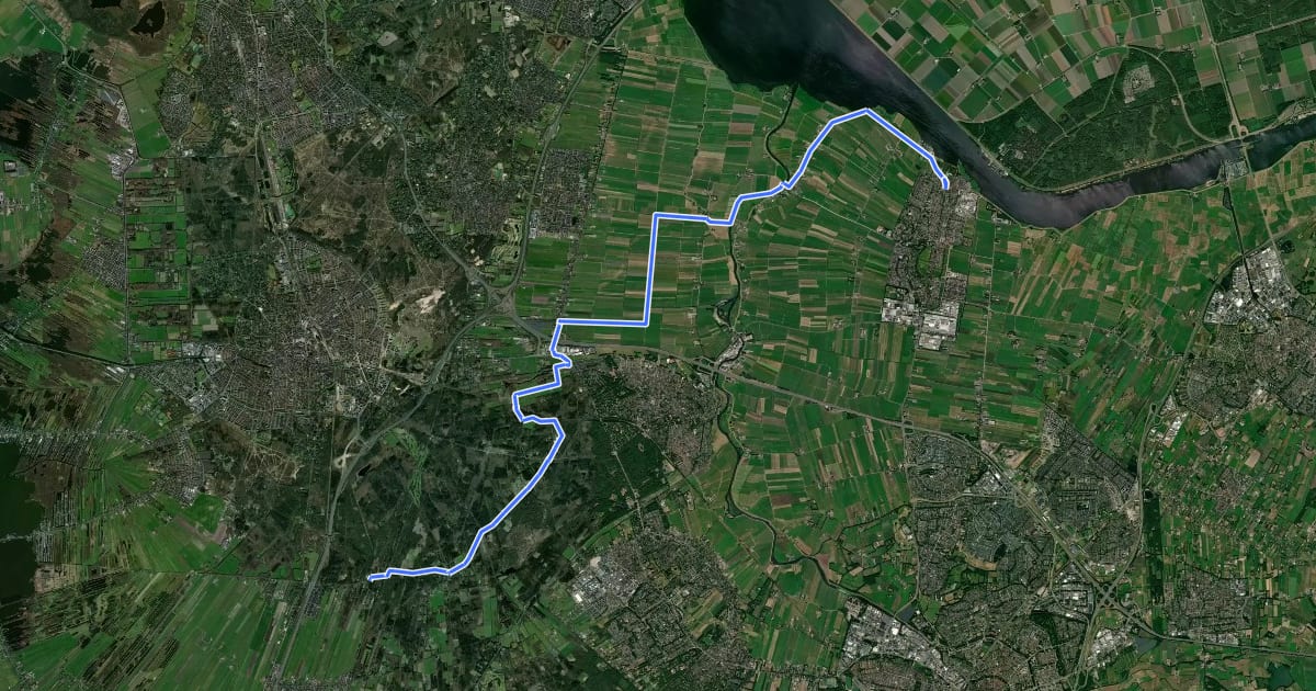 Маршрут NAP-route - 07alt - Spakenburg - Lage Vuursche на спутниковом снимке