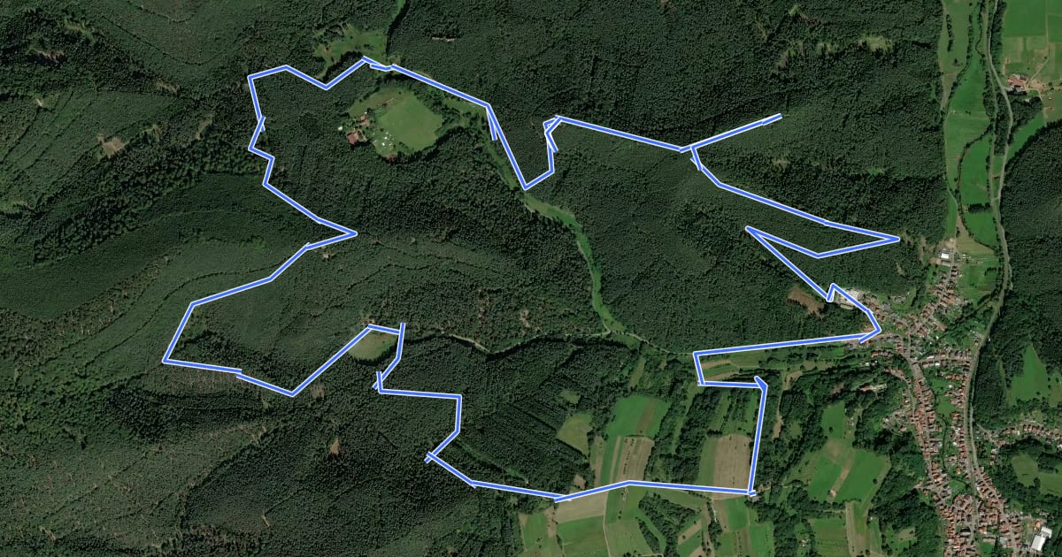 Маршрут Napoleon-Steig на спутниковом снимке