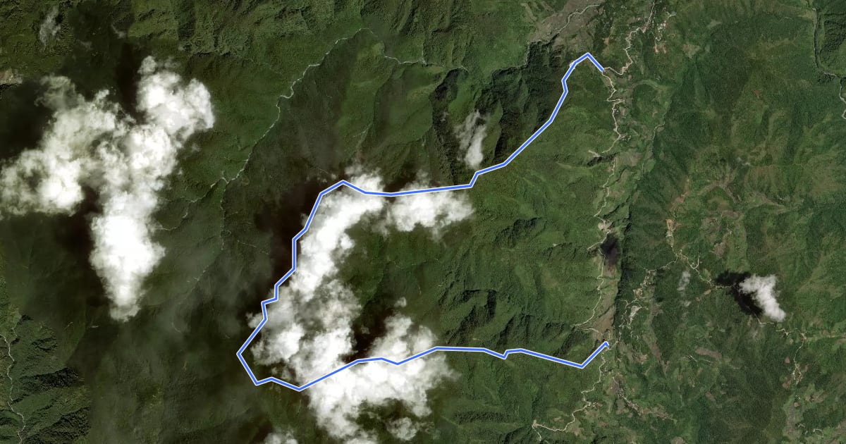 Маршрут Napulauan Trail на спутниковом снимке