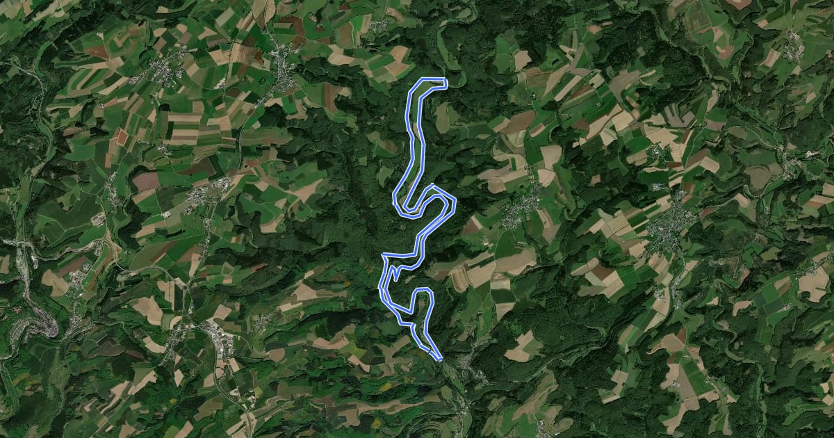 Маршрут Nat'Our Route 2 Mittleres Ourtal на спутниковом снимке