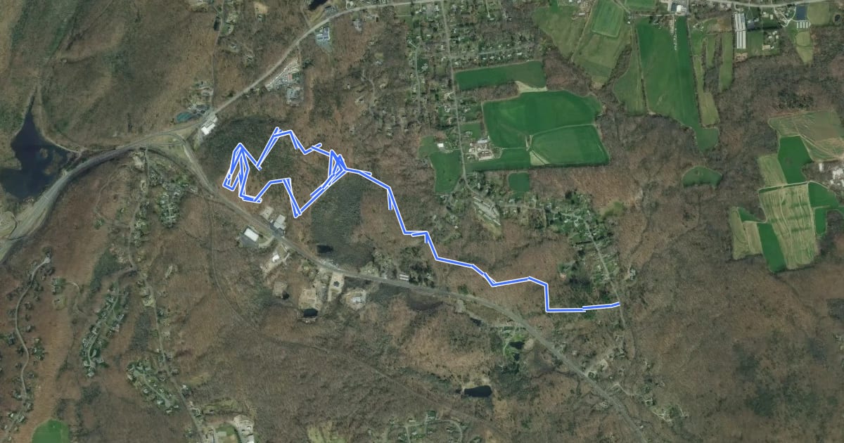 Маршрут Nathan Hale Greenway Yellow Trail на спутниковом снимке