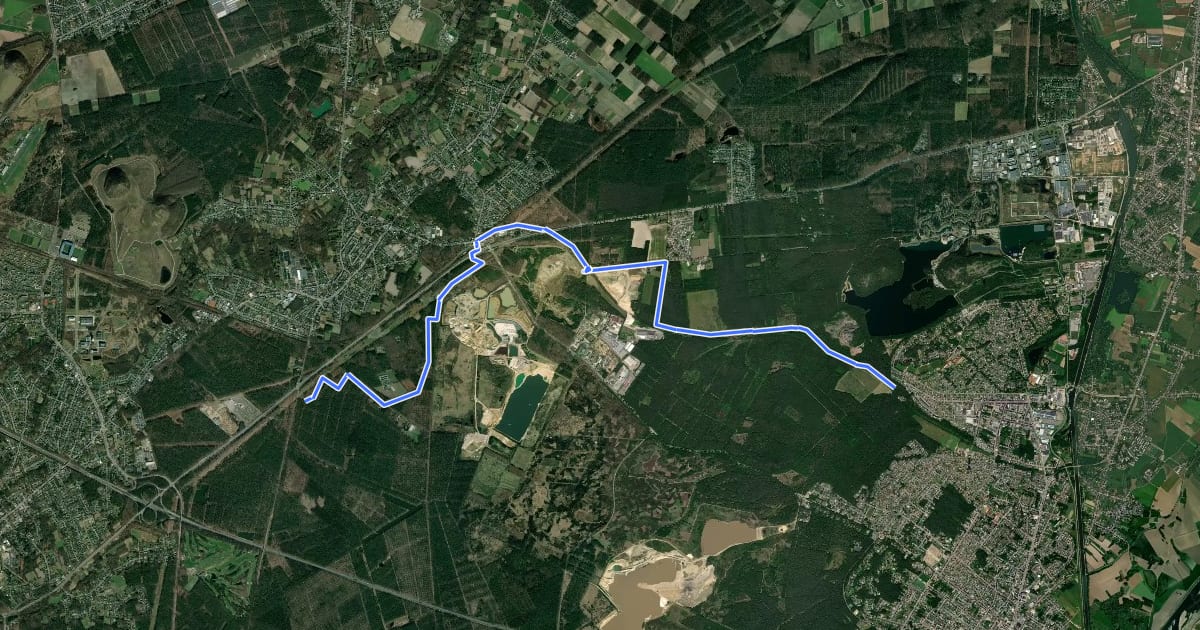 Маршрут National Park Trail Via Kolenspoor на спутниковом снимке