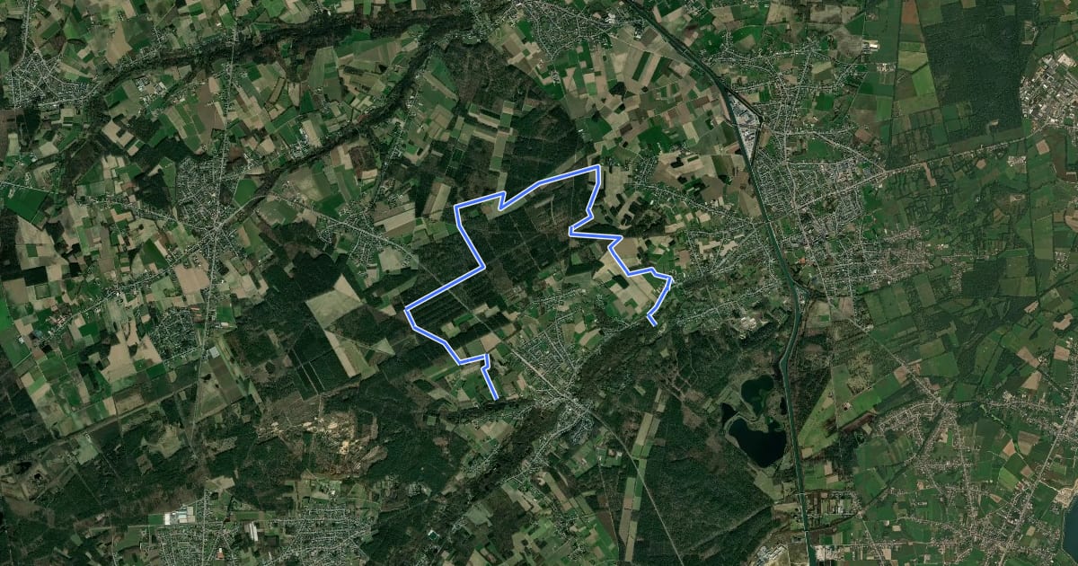 Маршрут National Park Trail Via Solterheide на спутниковом снимке
