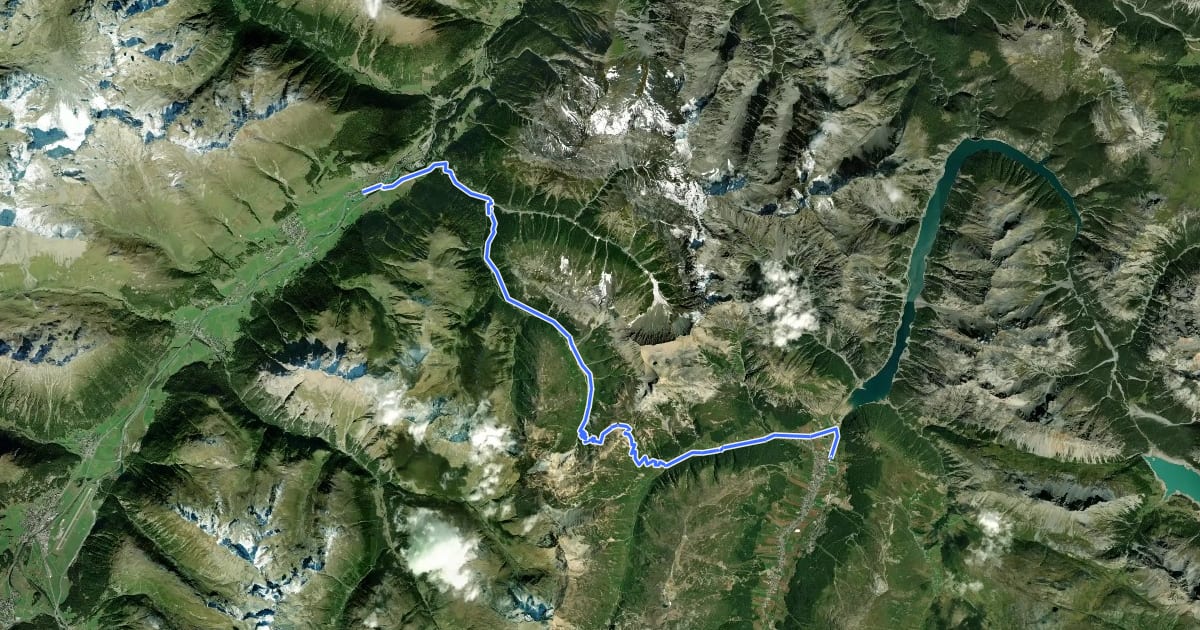 Маршрут Nationalpark Bike-Marathon - Etappe 3 (Livigno - S-chanf) на спутниковом снимке