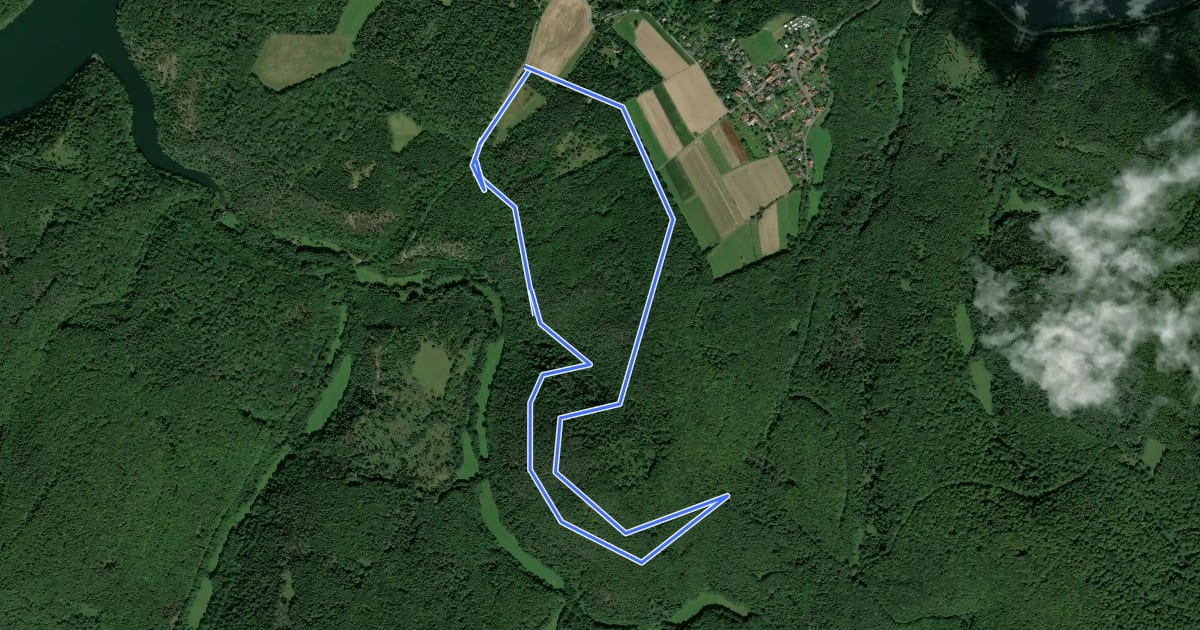Маршрут Nationalparkrundweg "Daudenberg-Route" на спутниковом снимке