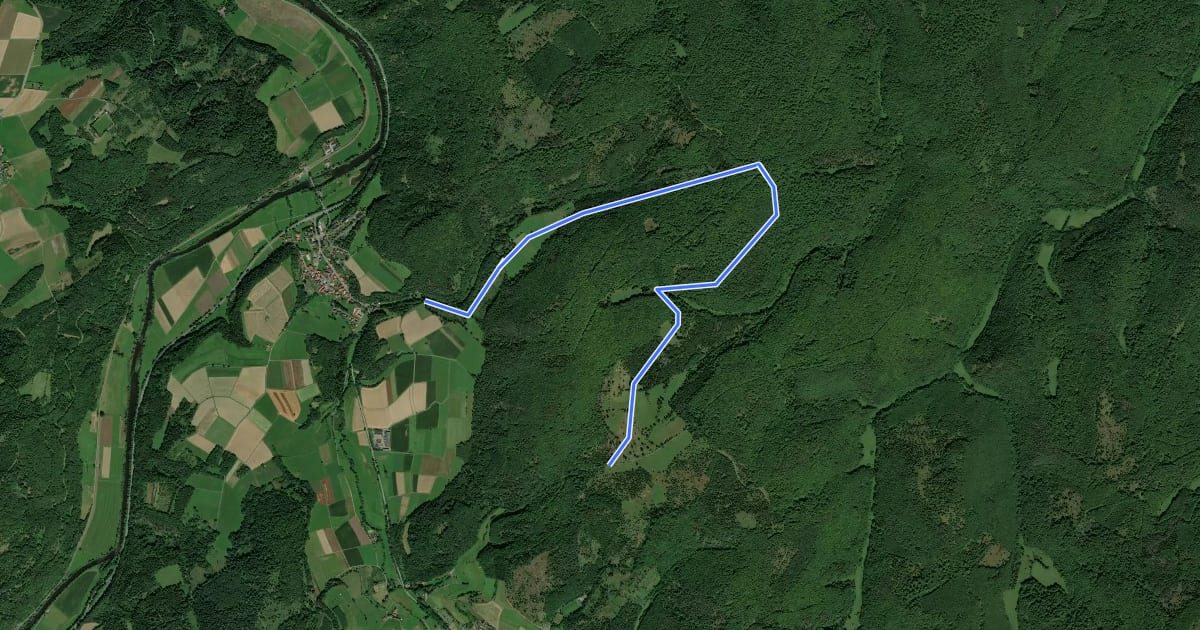 Маршрут Nationalparkrundweg Fahrentriesch-Route на спутниковом снимке