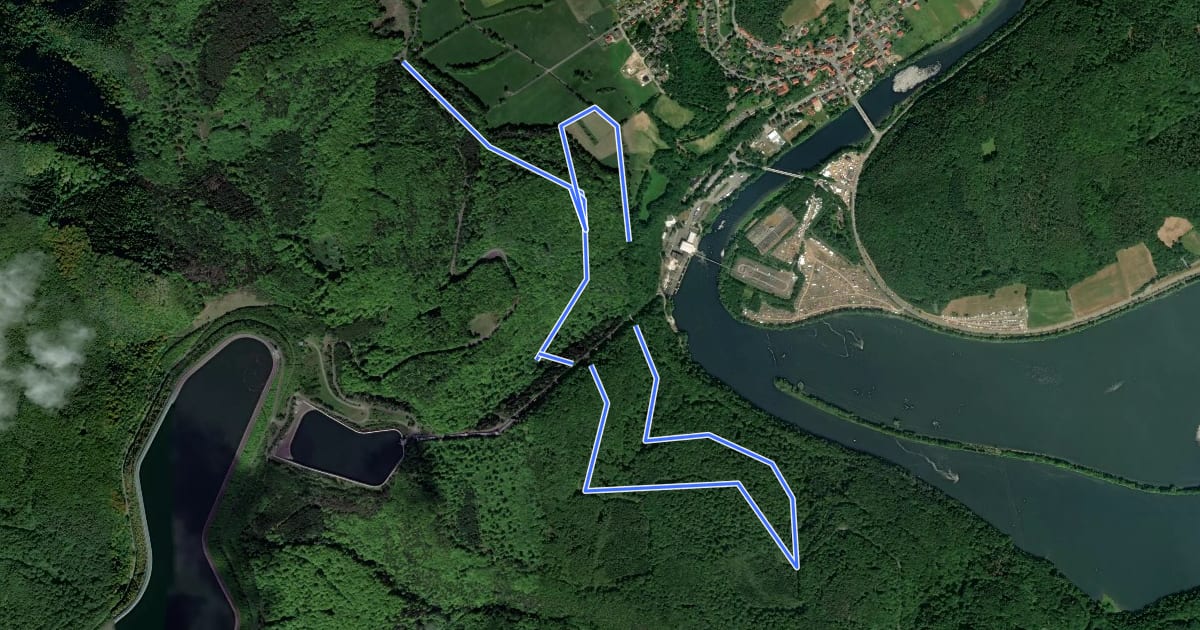 Маршрут Nationalparkrundweg Hegekopf-Route на спутниковом снимке