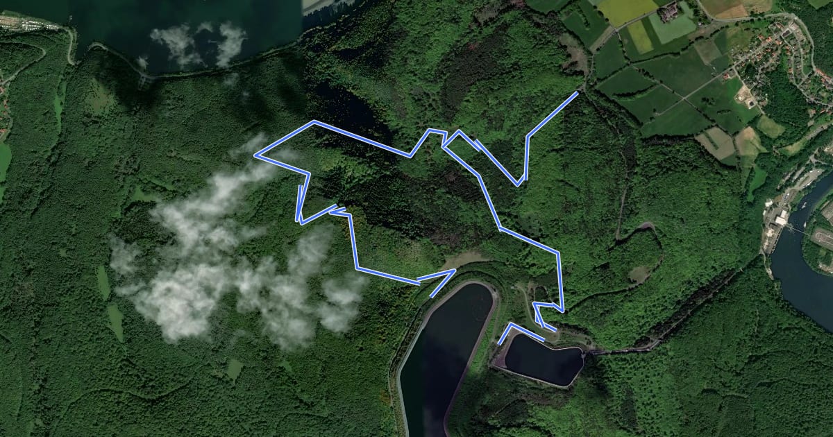 Маршрут Nationalparkrundweg Ochsenwurzelskopf-Route на спутниковом снимке