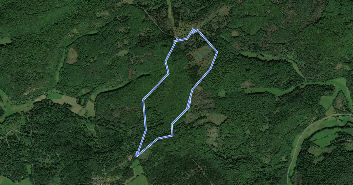 Маршрут Nationalparkrundweg Quernstweg на спутниковом снимке