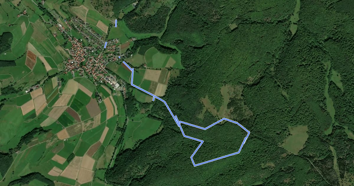 Маршрут Nationalparkrundweg Seligenpfad на спутниковом снимке