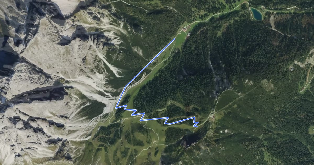 Маршрут Natur-Lehrweg на спутниковом снимке