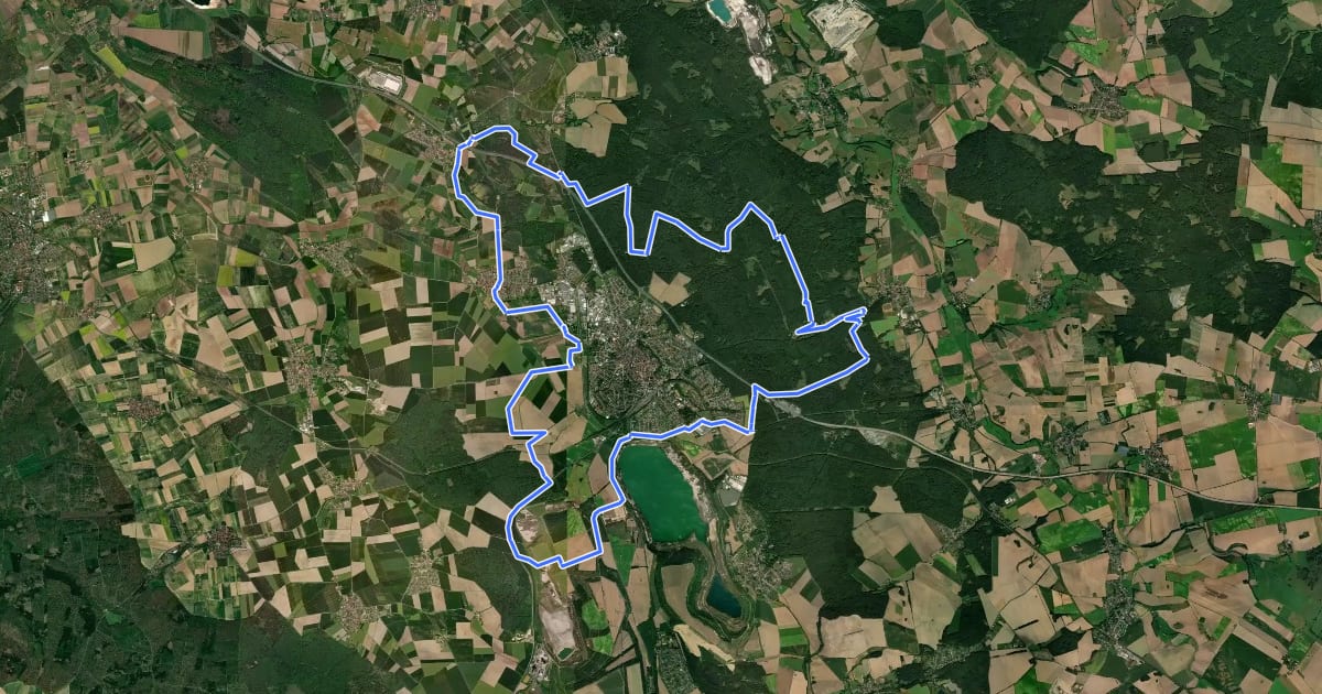 Маршрут Natur-Route на спутниковом снимке